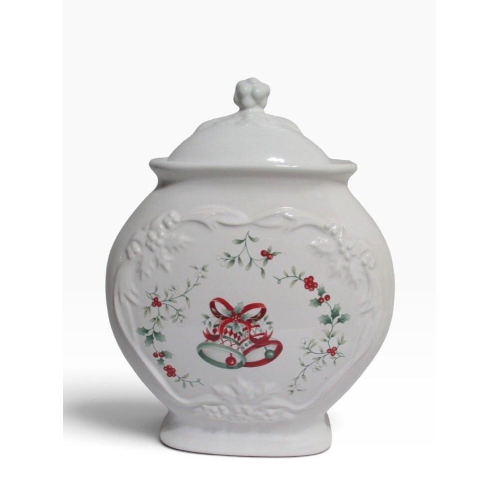 Pfaltzgraff Winterberry Bell Cookie Jar USA